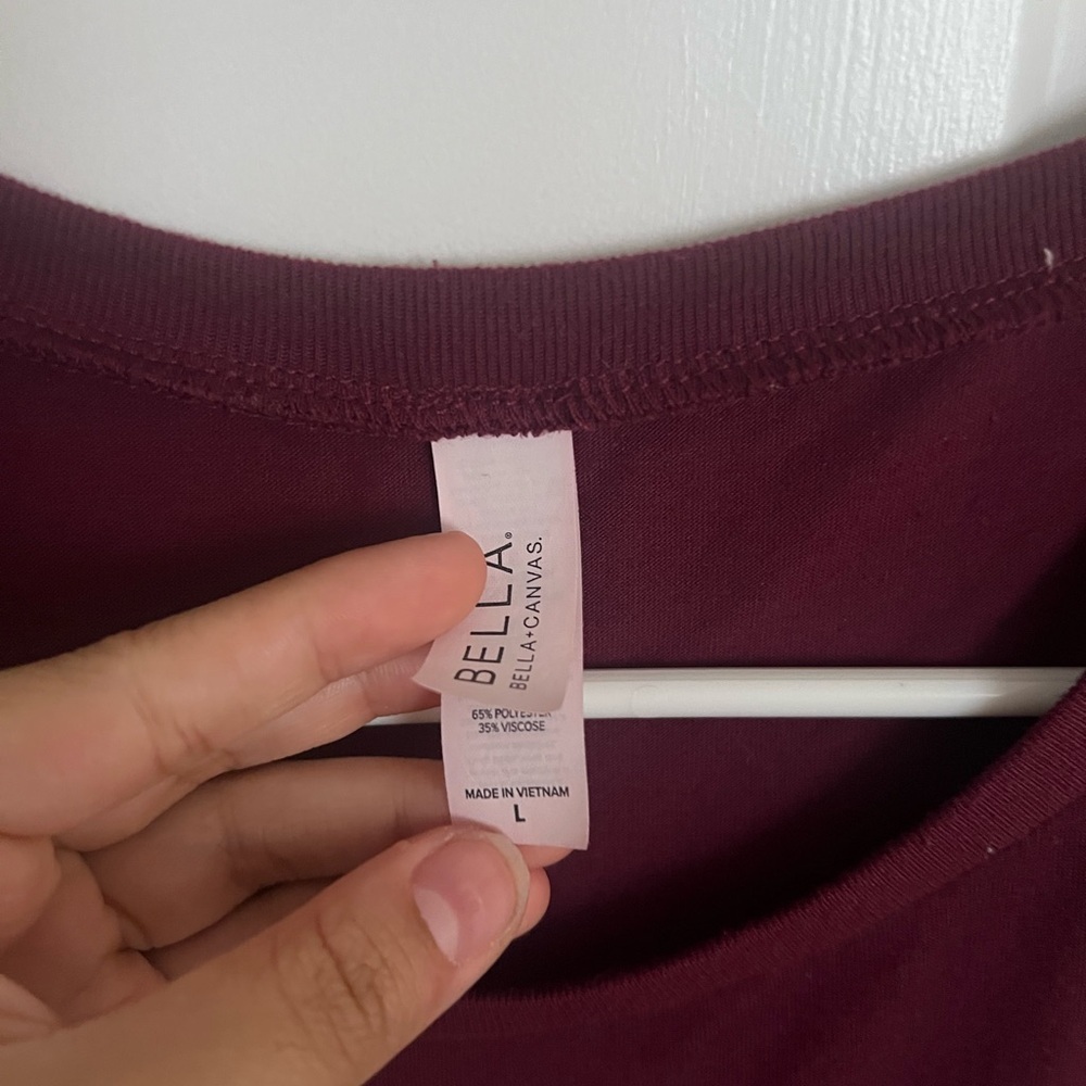 Burgundy “Love yourself” Tank - Picture 3 of 3